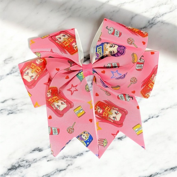 Colorful kpop demon hunters bows Cartoon Print Hair Bows - Picture 5 of 7